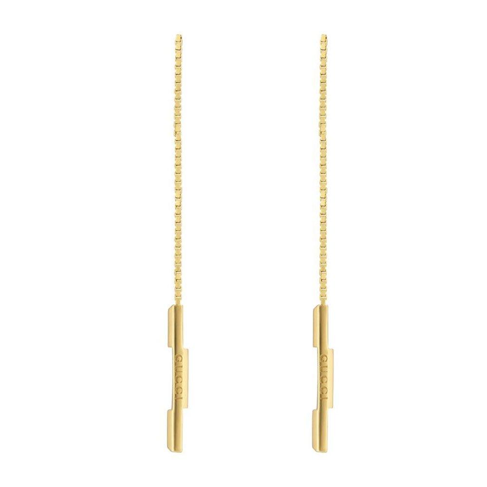 Gucci Link to Love 18ct Yellow Gold Chain Drop Earrings